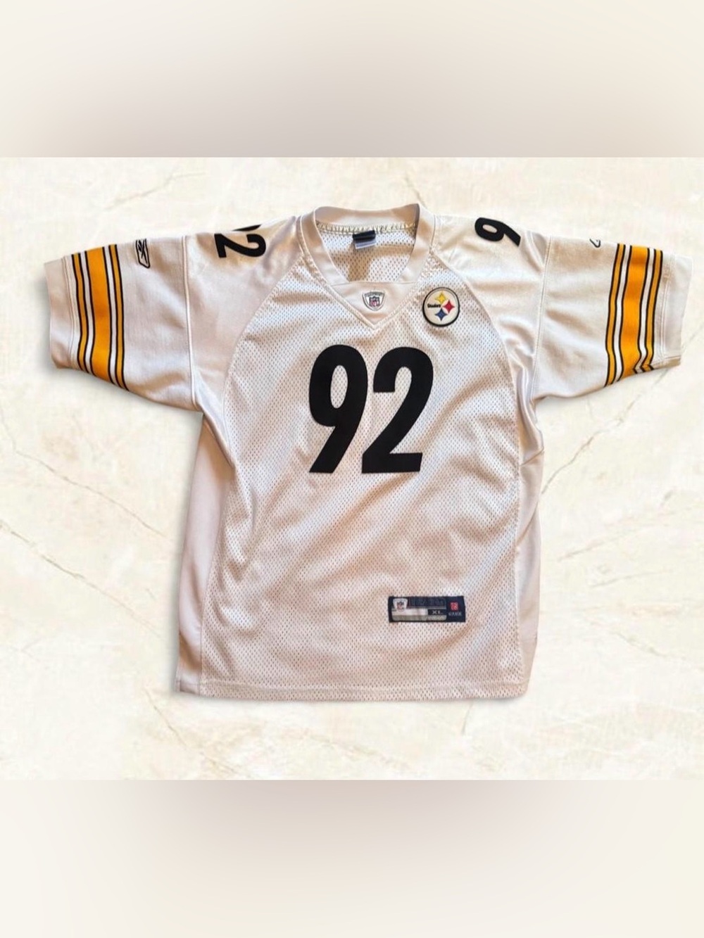 Vintage Reebok Pittsburgh Steelers James Harrison 92 Jersey Youth XL